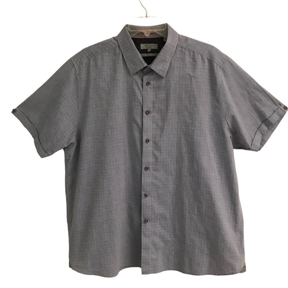 Ted‎ Baker London 100% cotton button up short sleeve shirt 2–3 XL